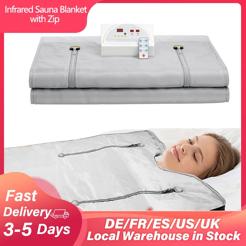 Oxford Sauna Blanket for Weight Loss Detox Heating Sauna Blanket with Zip Home Sauna Relaxing Therapy Spa 220V 650 W
