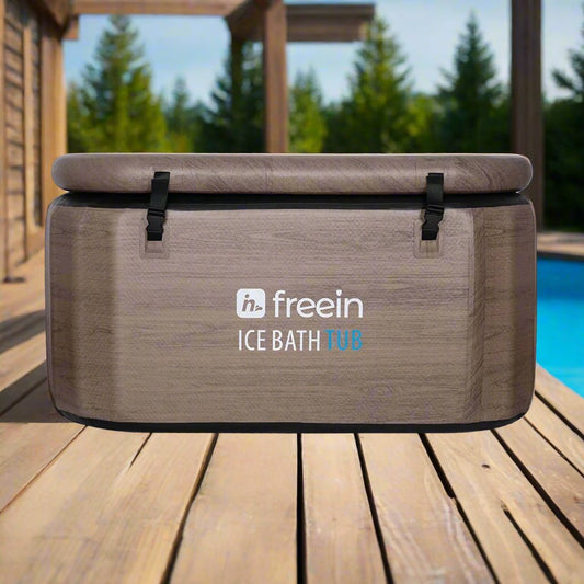 Ice Bath Cold Plunge Bath Inflatable Bath Tub for Sports Recovery Wood S