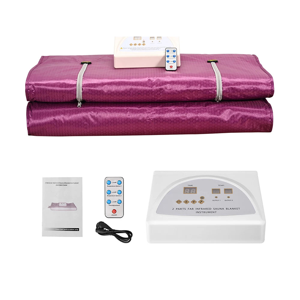 Oxford Sauna Blanket for Weight Loss Detox Heating Sauna Blanket with Zip Home Sauna Relaxing Therapy Spa 220V 650 W