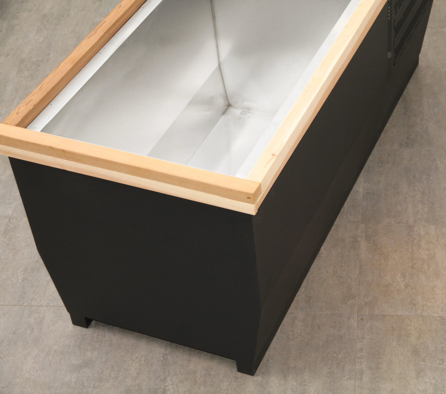 2 People Black Ice Bath Cold Water Recovery Plunge Tub with Chiller and Filter