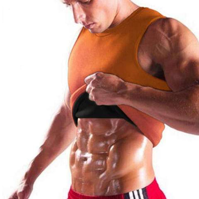 MEN'S BODY SHAPING NEOPRENE SAUNA VEST with LOGO