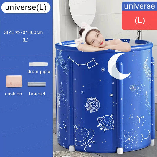 Foldable Bath Bucket PVC Material Hot Bath Ice Bath Ice Therapy Sauna Adult Bathtub Bathtubs for the Baby Large Family Pool