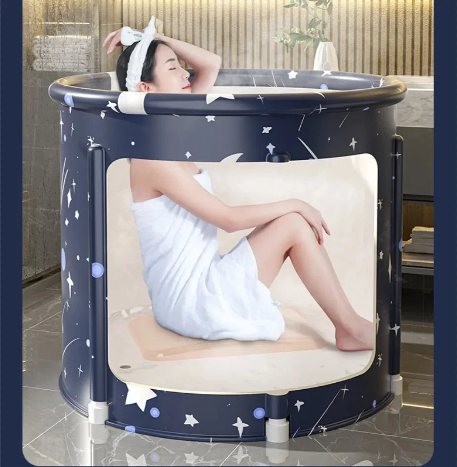 Foldable Bath Bucket PVC Material Hot Bath Ice Bath Ice Therapy Sauna Adult Bathtub Bathtubs for the Baby Large Family Pool