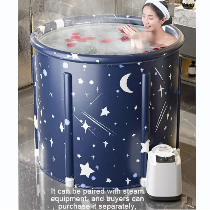 Foldable Bath Bucket PVC Material Hot Bath Ice Bath Ice Therapy Sauna Adult Bathtub Bathtubs for the Baby Large Family Pool