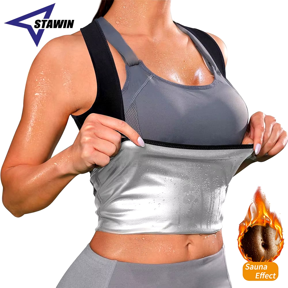 Sauna Sweat Vest for Women, Sauna Suit for Women Weight Loss Sauna Top, Womens Compression Sauna Sweat Vest Sauna Waist Trainer