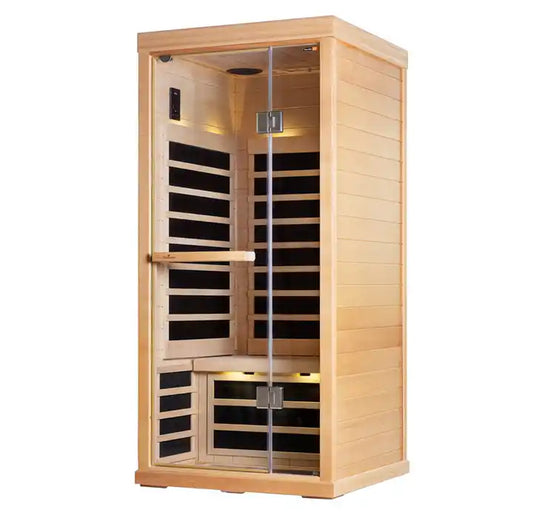 The Aura Solo 1 Person Luxury Low-Emf Infrared Sauna | Aura Saunas