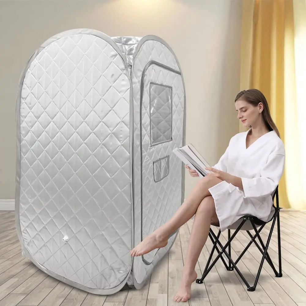 Portable Sauna Tent, Foldable One Person Full Body Spa for Detox Therapy without Sauna Steamer