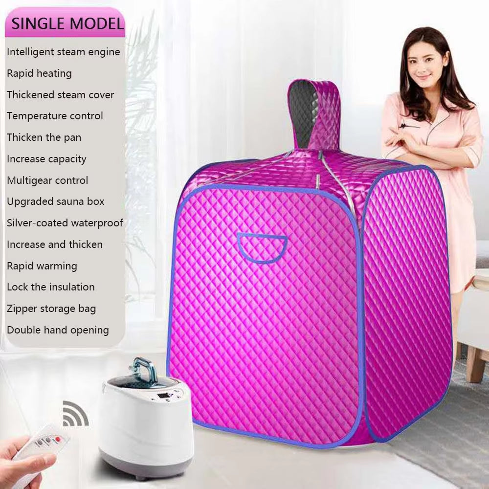 Portable Steam Sauna SPA Room Folding Sauna Slimming Body Building Ease Insomnia Steamer Tent Box with Steam Generator Machine