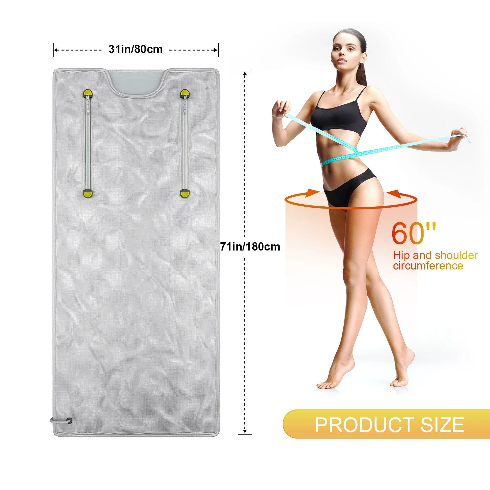 Oxford Sauna Blanket for Weight Loss Detox Heating Sauna Blanket with Zip Home Sauna Relaxing Therapy Spa 220V 650 W