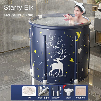 Foldable Bath Bucket PVC Material Hot Bath Ice Bath Ice Therapy Sauna Adult Bathtub Bathtubs for the Baby Large Family Pool