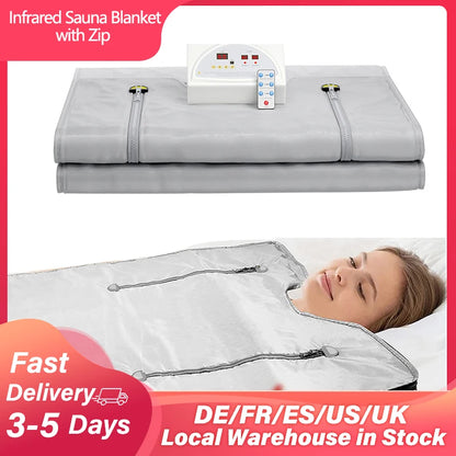Oxford Sauna Blanket for Weight Loss Detox Heating Sauna Blanket with Zip Home Sauna Relaxing Therapy Spa 220V 650 W