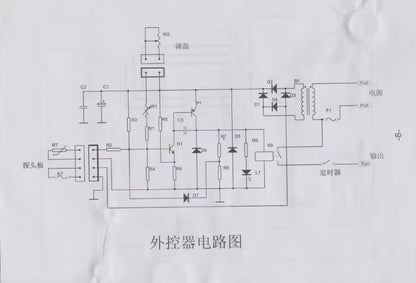 Sauna Constant Temperature and Temperature Control Switch Dry Steaming Furnace Digital Display External Sweat Control Steaming C