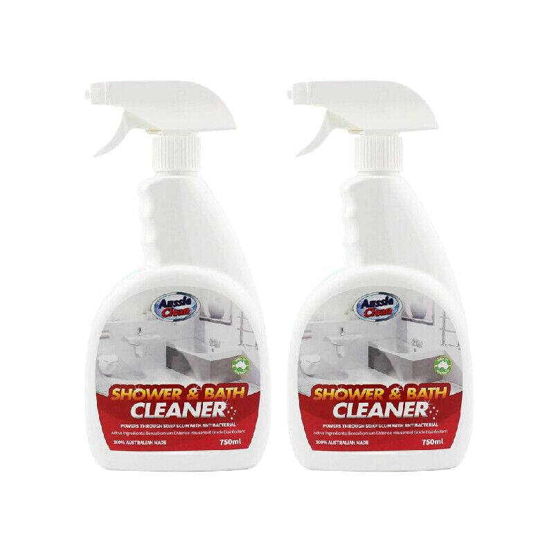 2X Shower & Bath Cleaner Spray 750Ml Antibacterial Disinfectant Au Stock