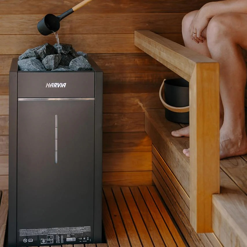 Virta Combi Electric Heater & Steamer Package W/ Digital Controller and Wifi and Stones