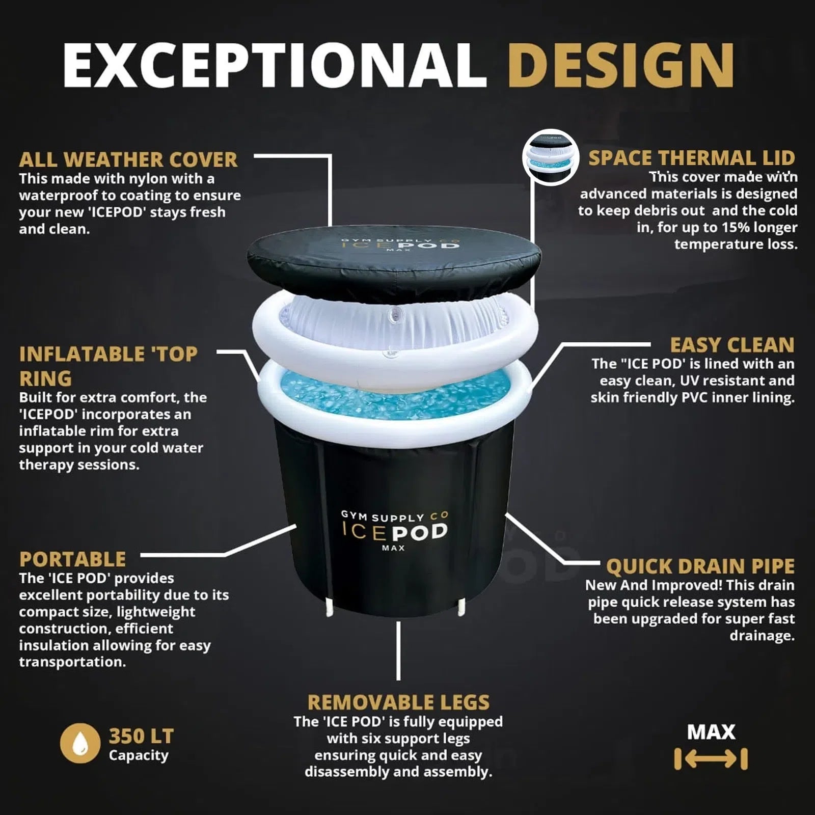 Icepod MAX® - Portable Ice Bath