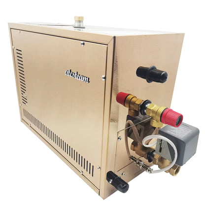9Kw Automatic Stainless Steel Steam Generator Automatic Descaling Sauna Room Steam Bath Machine for Spa Room Digital Controller