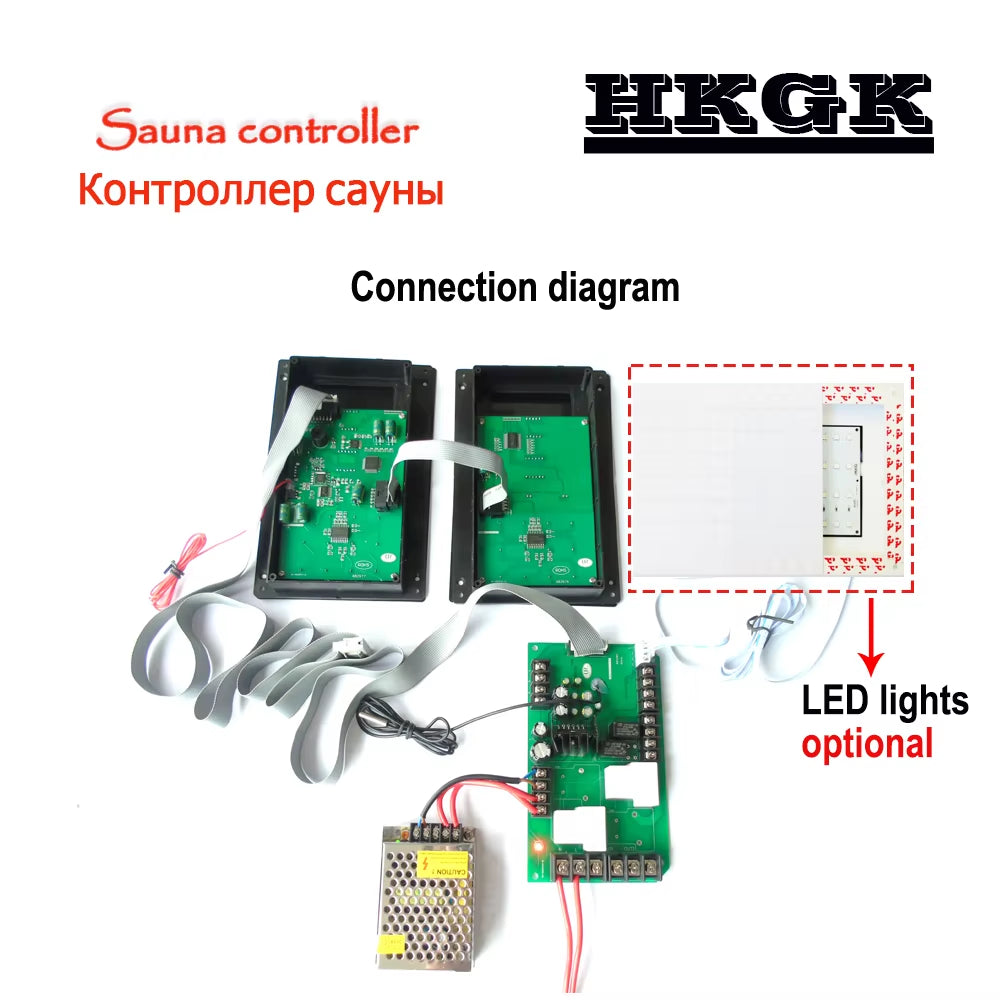 220V110V 30A Dry Steam Room Sauna Room Temperature Controller for Control Temperature,Light,Fan Etc，3 Panel Types Optional