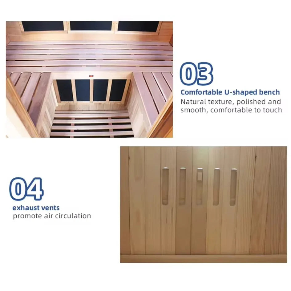 The Solitude 1-Person Low EMF Indoor Infrared Sauna | Aura Saunas