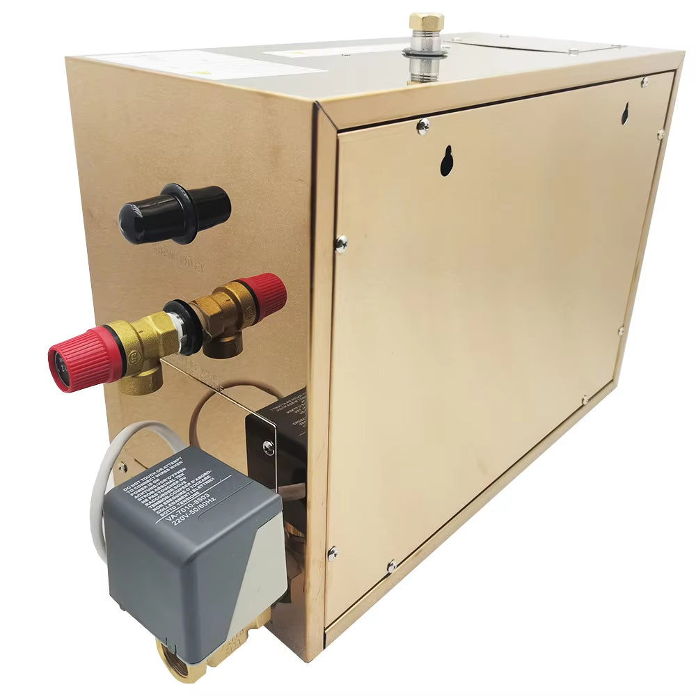 9Kw Automatic Stainless Steel Steam Generator Automatic Descaling Sauna Room Steam Bath Machine for Spa Room Digital Controller
