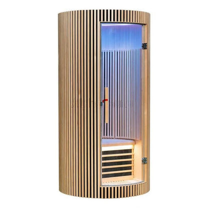 The Solitude 1-Person Low EMF Indoor Infrared Sauna | Aura Saunas