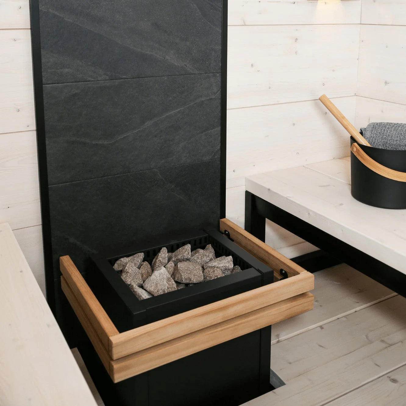Virta Combi Electric Heater & Steamer Package W/ Digital Controller and Wifi and Stones