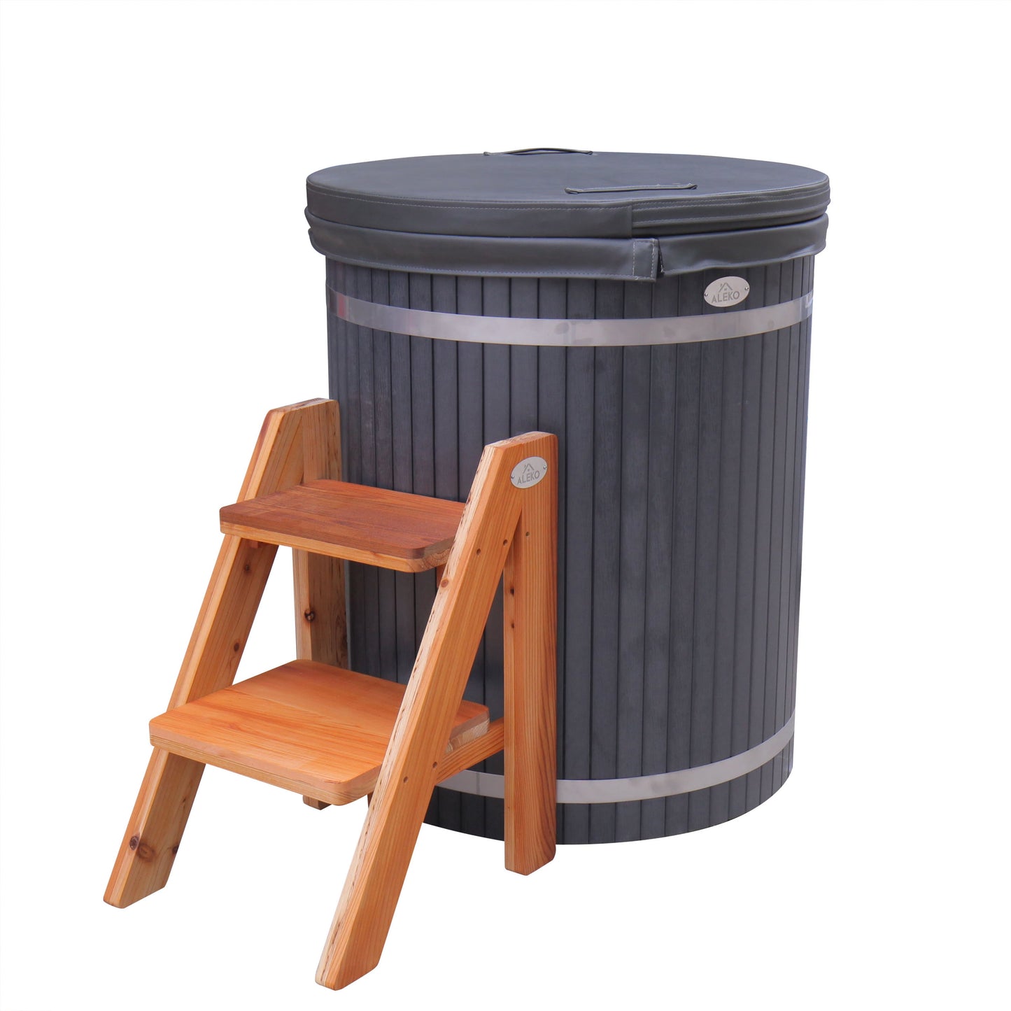 Cold Therapy 1 Person Ice Bath Plunge 33.5" X 31.5" Red Cedar Tub