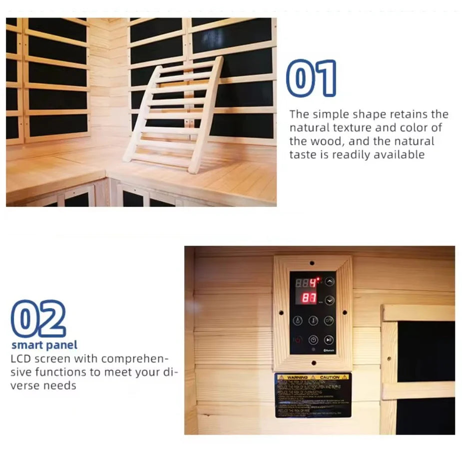 The Solitude 1-Person Low EMF Indoor Infrared Sauna | Aura Saunas