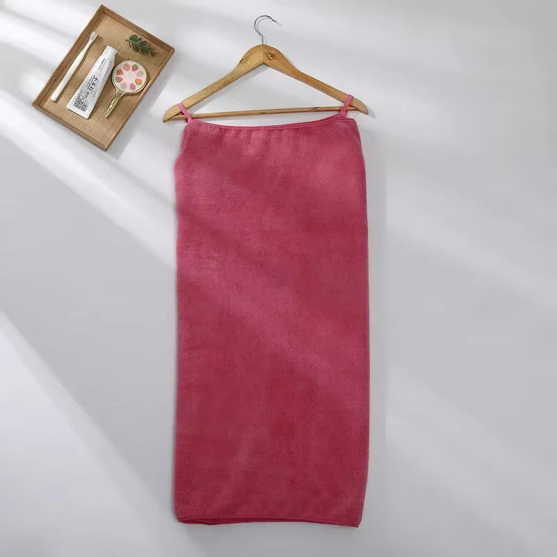 Wearable Microfiber Bathrobe Woman Shower Female Soft Bath Towel for Adults for Home Textiles Bath and Sauna Towels Bathroom