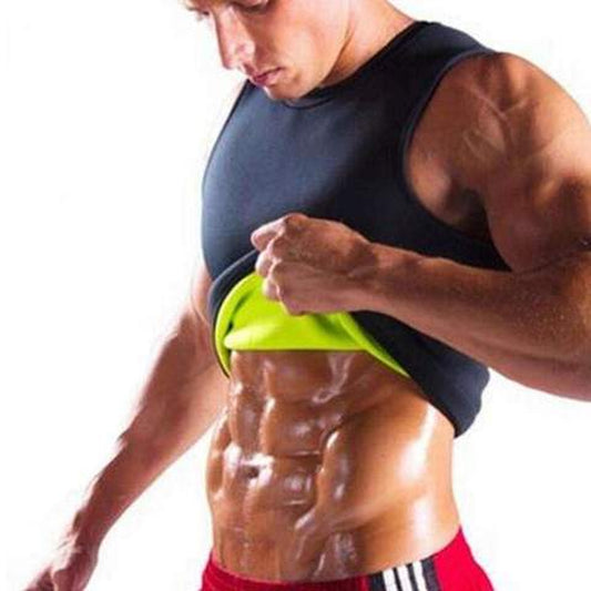 MEN'S BODY SHAPING NEOPRENE SAUNA VEST with LOGO