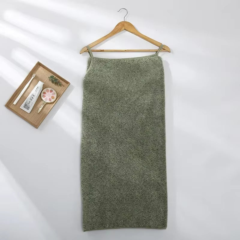 Wearable Microfiber Bathrobe Woman Shower Female Soft Bath Towel for Adults for Home Textiles Bath and Sauna Towels Bathroom