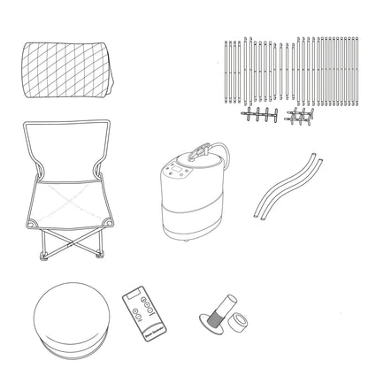 Full Set Sauna and Ice Bath Tube for Dropshipping