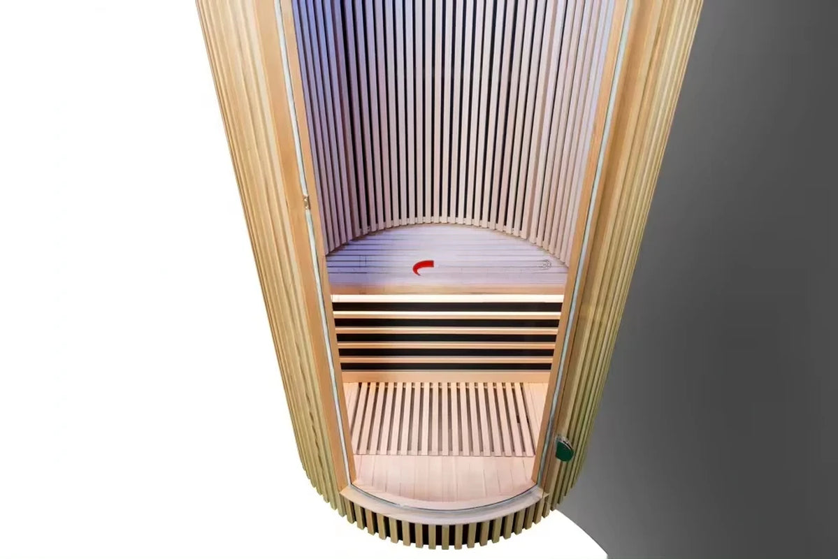 The Solitude 1-Person Low EMF Indoor Infrared Sauna | Aura Saunas