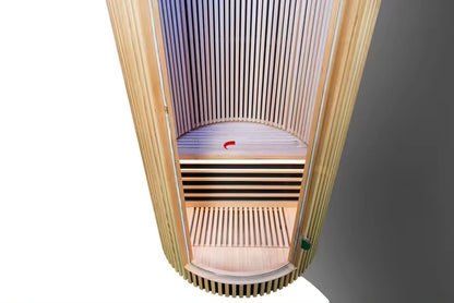 The Solitude 1-Person Low EMF Indoor Infrared Sauna | Aura Saunas