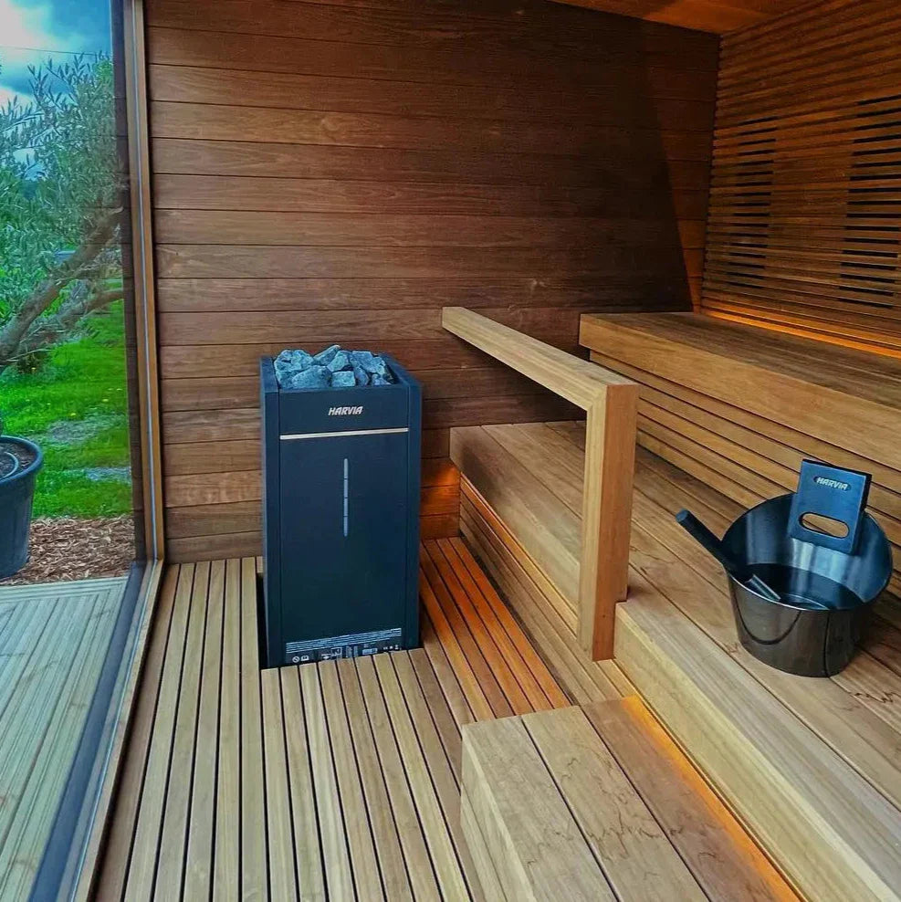 Virta Combi Electric Heater & Steamer Package W/ Digital Controller and Wifi and Stones