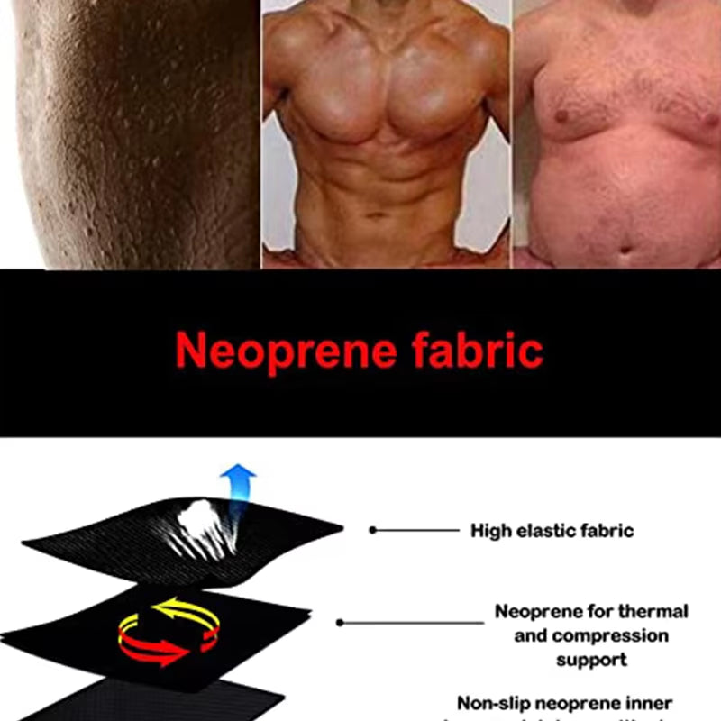 Men Sweat Sauna Pants Thermo Slimming Thigh Shaper Tummy Control Shorts High Waist Slimming Underwear Neoprene Body Shaper Sport